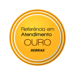Selo SEBRAE Referencia em Atendimento Ouro 2024
